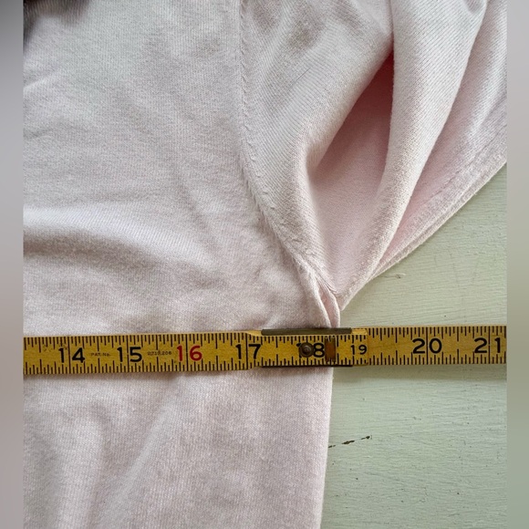 Designers Originals blush pink black button-down cardigan sweater polka dots bow - Picture 9 of 11